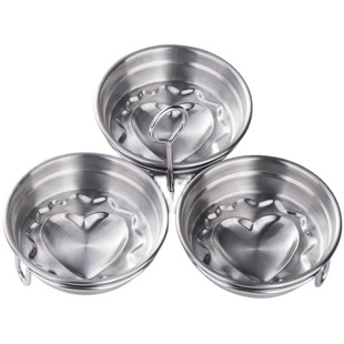 煮蛋器荷包蛋早餐模具家用三合一不锈钢蒸蛋器模型蒸煮鸡蛋神器