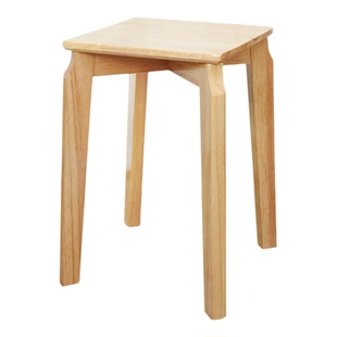 圆木凡品凳子家用餐凳圆凳餐桌凳子实木凳子板凳叠放餐椅化妆凳