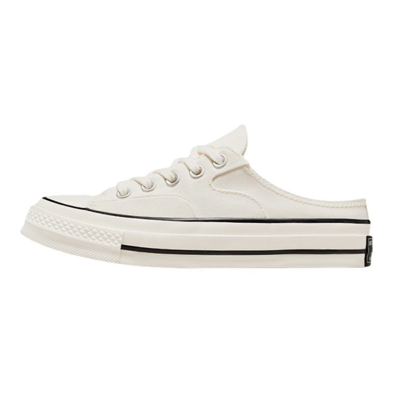 Converse匡威 Chuck70 Mule米白帆布半拖鞋一脚蹬懒人鞋 172592C