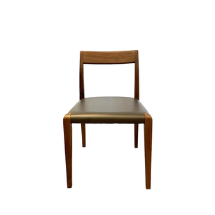 大哲家居胡桃实木餐椅Poliform同款设计师推荐款实木软垫马鞍椅子