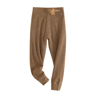 儿童保暖裤高腰护肚蚕丝暖绒校服神器男女童打底裤绒线裤宝宝秋裤