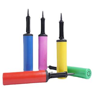 大号气球打气筒手推马卡手打气球配件充气筒塑料彩色便携式