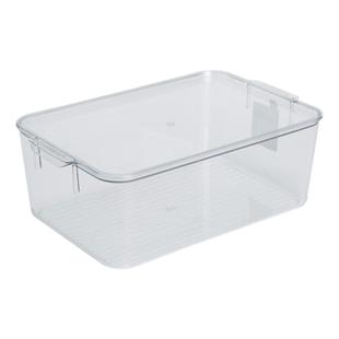 冰箱高透明食品级保鲜盒长方形塑料商用收纳带盖首饰收纳盒PET