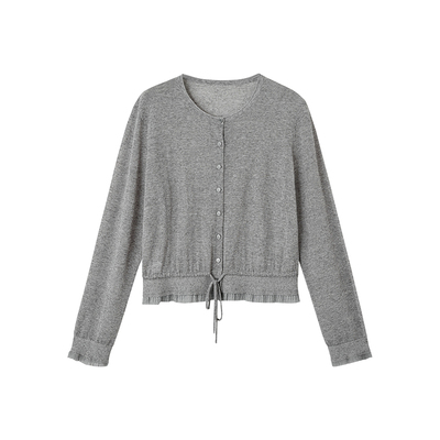 indicia标记商场同款2026夏季新款下摆抽绳设计感开衫 F2B6KS179C