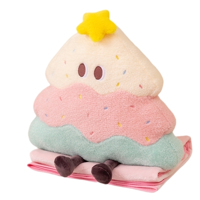 蛋糕树抱枕被子两用办公室午睡