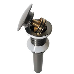 德国枪灰色全铜带提篮过滤网弹跳式下水器洗手脸面盆配件浴室防臭