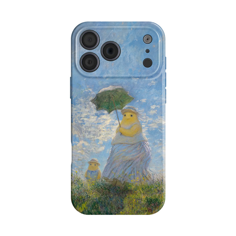 撑伞奶龙~适用iphone手机壳17promax苹果16mate80华为pura70莫奈nova13小米15油画opporeno14恶搞vivo荣耀300