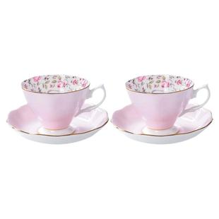 Royal Albert皇家阿尔伯特咖啡杯茶杯碟两对组合套装礼盒送礼推荐