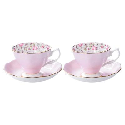 royalalbert皇家两对礼盒茶杯碟