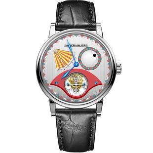 中国维杰豪兹三周年限量发行红福小丑手表男机械表陀飞轮防水男表