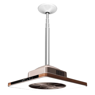 棋牌室吸烟灯空气净化器麻将房排烟灯悬挂式自助无人麻将升降吊灯