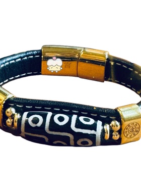 黑红金绿四色九眼天珠系列手串