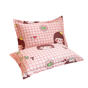 卡通纯棉枕套全棉磨毛枕头枕芯套大号学生单人48x74cm儿童长方形