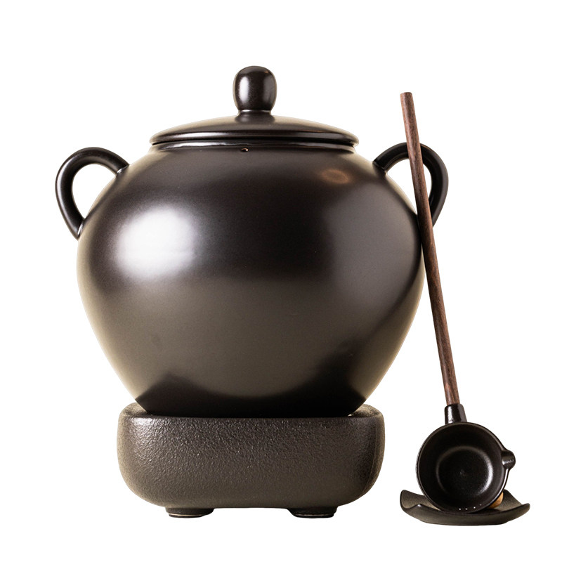 陶迷耐高温陶瓷煮茶釜大容量陶罐