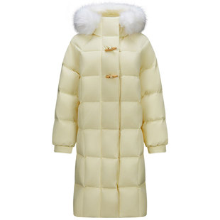 陈都灵同款| 森马羽绒服女长款三防2025新款冬季保暖毛领连帽外套