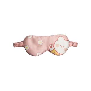 儿童真丝眼罩遮光睡眠专用女童男孩睡觉缓解眼疲劳小学生午睡可爱