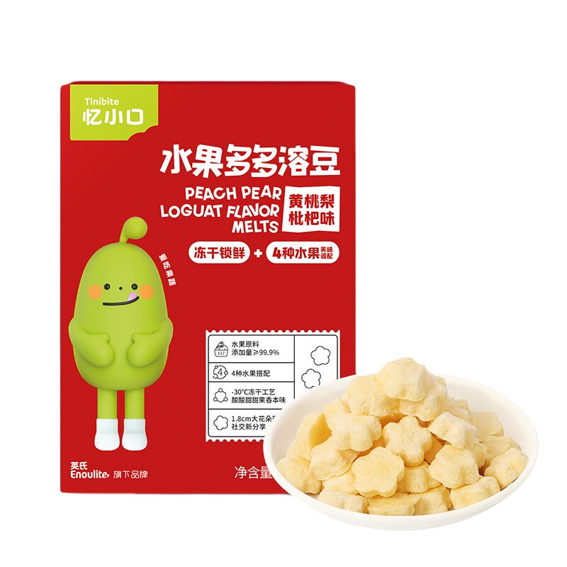 英氏忆小口水果多多溶豆儿童零食