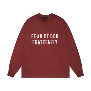 FEAR OF GOD FOG复线ESSENTIALS美式字母宽松长袖T恤套头打底衫男