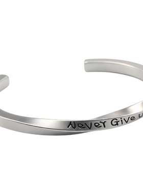 美式钛钢手镯男简约小众设计