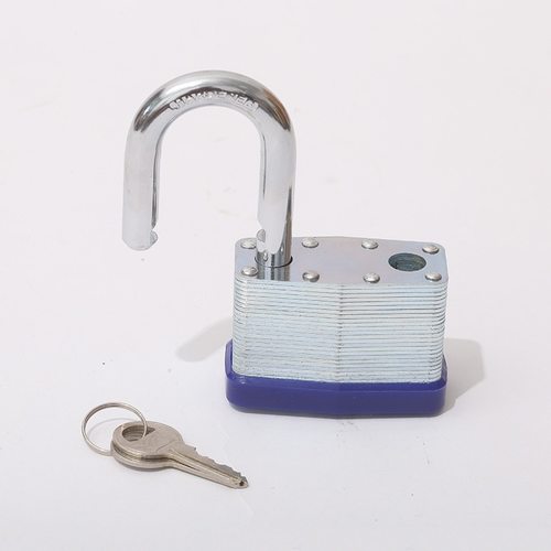 千层锁40MM镀锌铜锁芯家用铁防水锁防尘户外挂锁工业工程美式