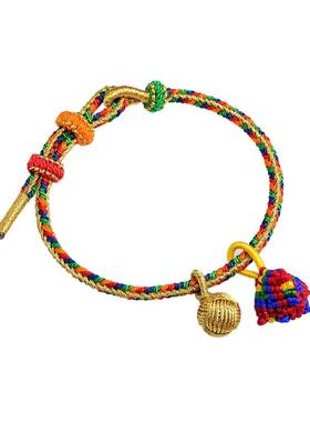 儿童端午节五彩绳小粽子手工编织