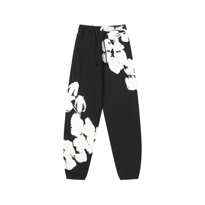 FOG高街DENIM TEARS木棉花美式发泡印花运动长裤男女休闲束脚裤子