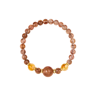 故宫淘宝 | 黑金超七水晶手串黄塔晶手链博物馆文创生日礼物女生