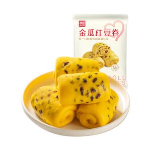 西贝放心早餐金瓜红豆卷390g