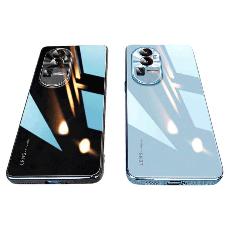 适用opporeno10手机壳新款高端玻璃reno10pro全包防摔保护+十reno10高级感0ppo套oppo男oop