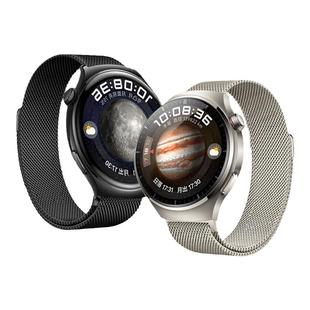 适用华为watch5十周年款手表带watch4pro米兰双磁吸腕表带GT6运动5Pro智能金属gt4不锈钢表链男女秋冬透气