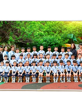 学生幼儿园集体合影水晶摆台相框