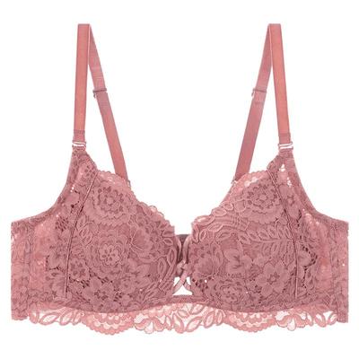 歌力诺大胸显小防下垂蕾丝内衣