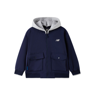 New Balance NB25冬款新品男童女儿童可拆帽外套棉服ND7QF41013