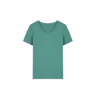 solighter法式正肩短袖T恤