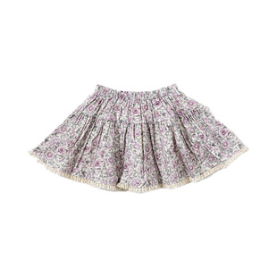 【新品】OAK FAMILY女宝宝半身裙春秋纯棉磨毛洋气碎花裙百搭