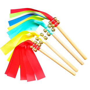 幼儿园轻器械花棍早操手持道具舞蹈椅子木棍木棒响铃铛小凳子棍子