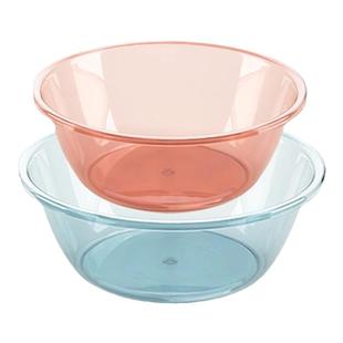 茶花透明洗脸盆家用塑料盆加厚塑料耐用洗菜大号学生宿舍用洗脚盆