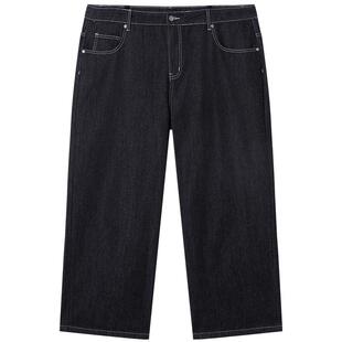 NMAX大码潮牌男装25年秋季新品复古原色牛仔裤挺括有型简约直筒裤