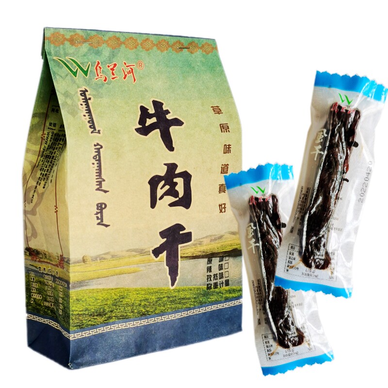草原乌兰河牛肉干手撕风干独立包