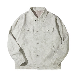 HLA/海澜之家翻领牛仔夹克男2026春季新款青年男装上衣时尚外套男