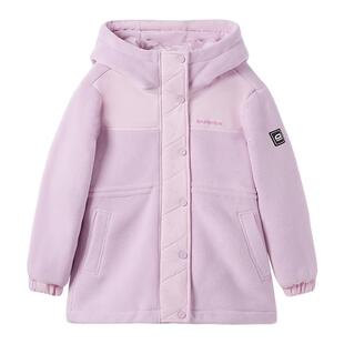 亲子装女童冬装加厚外套摇粒绒洋气25新款儿童中大童外套