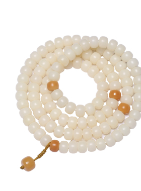 普陀山白玉菩提108颗手串