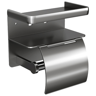 卫生间卷纸架厕所防水纸巾盒壁挂置物架洗手间厕纸盒纸巾筒放置盒