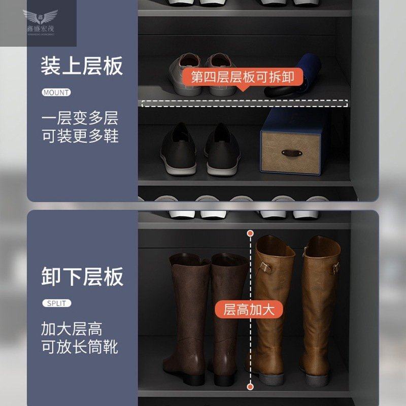 轻奢鞋柜家用门口过道电梯口指纹锁鞋柜楼道外带密码锁防盗室外柜