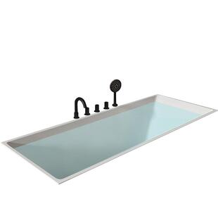 果敢小户型薄边北欧简约家用小型嵌入式亚克力保温1-1.7米浴缸751