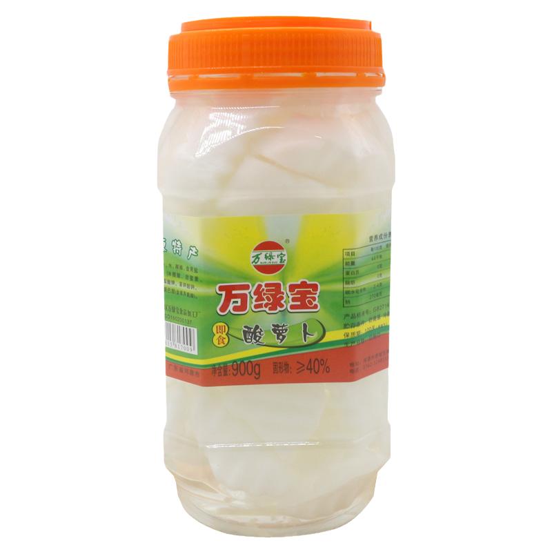 河源客家特产万绿宝酸萝卜爽六宝爽野山椒酸荞头蒜头风味酸辣零食