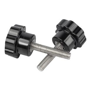 304不锈钢梅花手柄螺丝七星型胶头把手胶木手拧螺栓旋钮M5M6M8M10