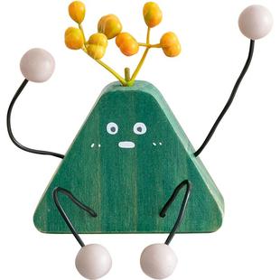 阿楹 可爱桌玩偶玄关电视柜小摆件吊脚娃娃治愈置物架洞洞板装饰