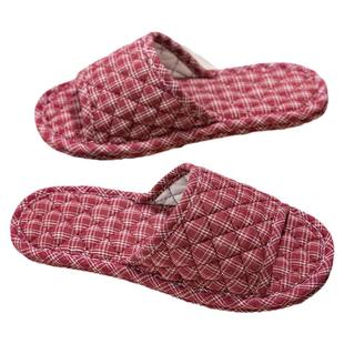 布艺布底布拖鞋木地板静音无声居家室内拖鞋软底冬女可机洗夏四季