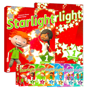 【自营】进口图书starlight教材牛津少儿英语新版牛津星光英语oxford starlight123456级小学英语教材英文美式发音剑桥YLE等级考试